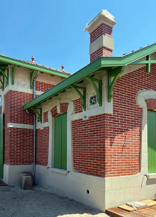 Villa soulacaise en brique après les travaux